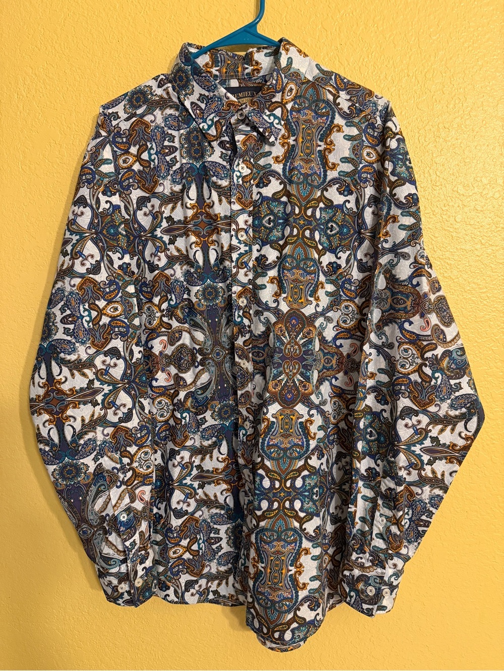 Cremieux Men's Paisley Button-Up Shirt Jacket - Multicolor